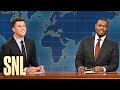 Weekend update colin jost and michael che swap jokes for season 46 finale  snl