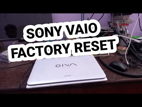 Sony VAIO factory reset