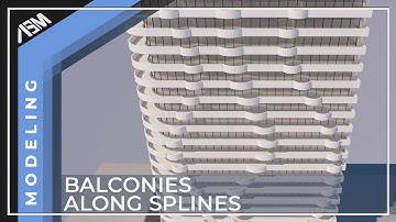 How to model balconies along splines in Archicad