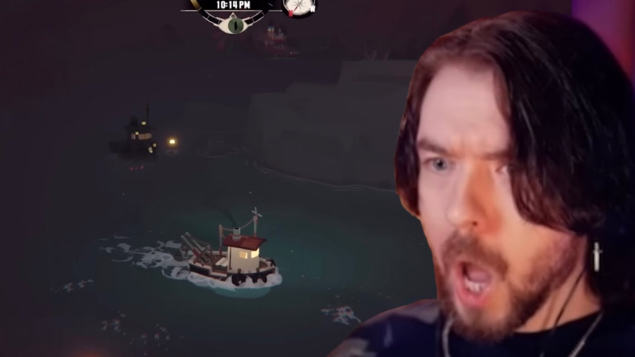 Jacksepticeye Reacts To His First Night Encounter In Dredge YouTube
