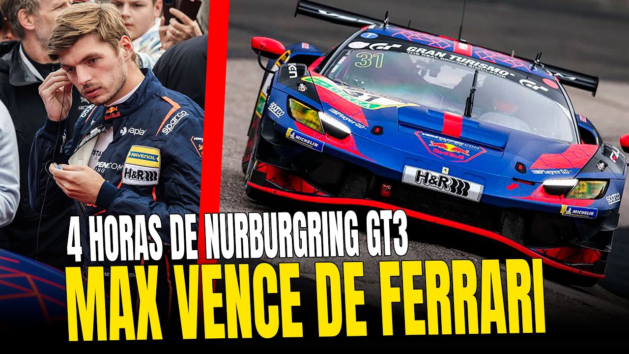 🚨Max Verstappen Vence Em Nurburgring Com Ferrari Gt3