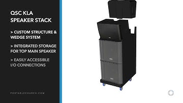 QSC KLA Speaker Stack | Custom Solutions by Portable Church®