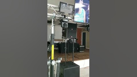 T.I Audio in Nigeria  with LA-110 single 10 inch line array.
