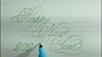HAPPY NEW YEAR 2021 | How to write happy new year 2020 | handwriting