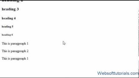 Html and Css Tutorial - 4 -  Headings and paragraph tags in html
