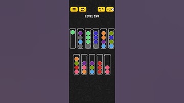 Ball sort puzzle level 240 || mobile game ||
