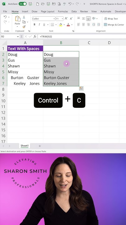 How to Remove Spaces in Excel Before Text - Remove Leading Spaces ...