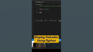 Display Calendar using Python Code #shorts #coding #programming #hacker #youtube #trending