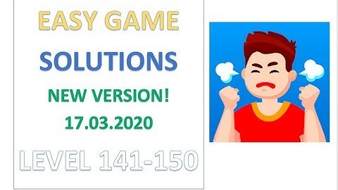 Easy Game Answers Level 141 142 143 144 145 146 147 148 149 150 Solutions Walkthrough