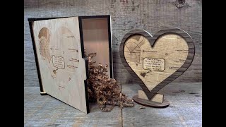 Surprise that someone special with a custom engraved and laser cut "Where it all began" wooden signs