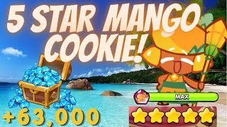 Let's 5 star Mango Cookie! Over 63k Crystal Summons! | Cookie Run Kingdom