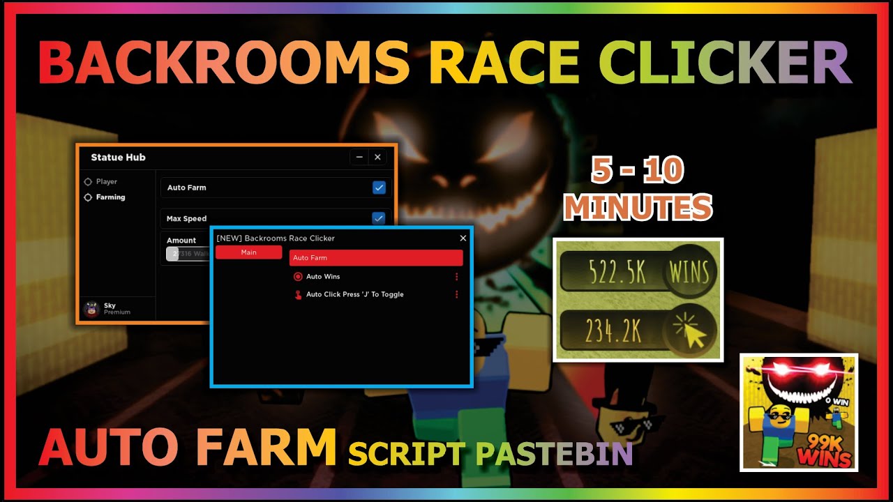 Backrooms Race Clicker: Auto Farm Scripts