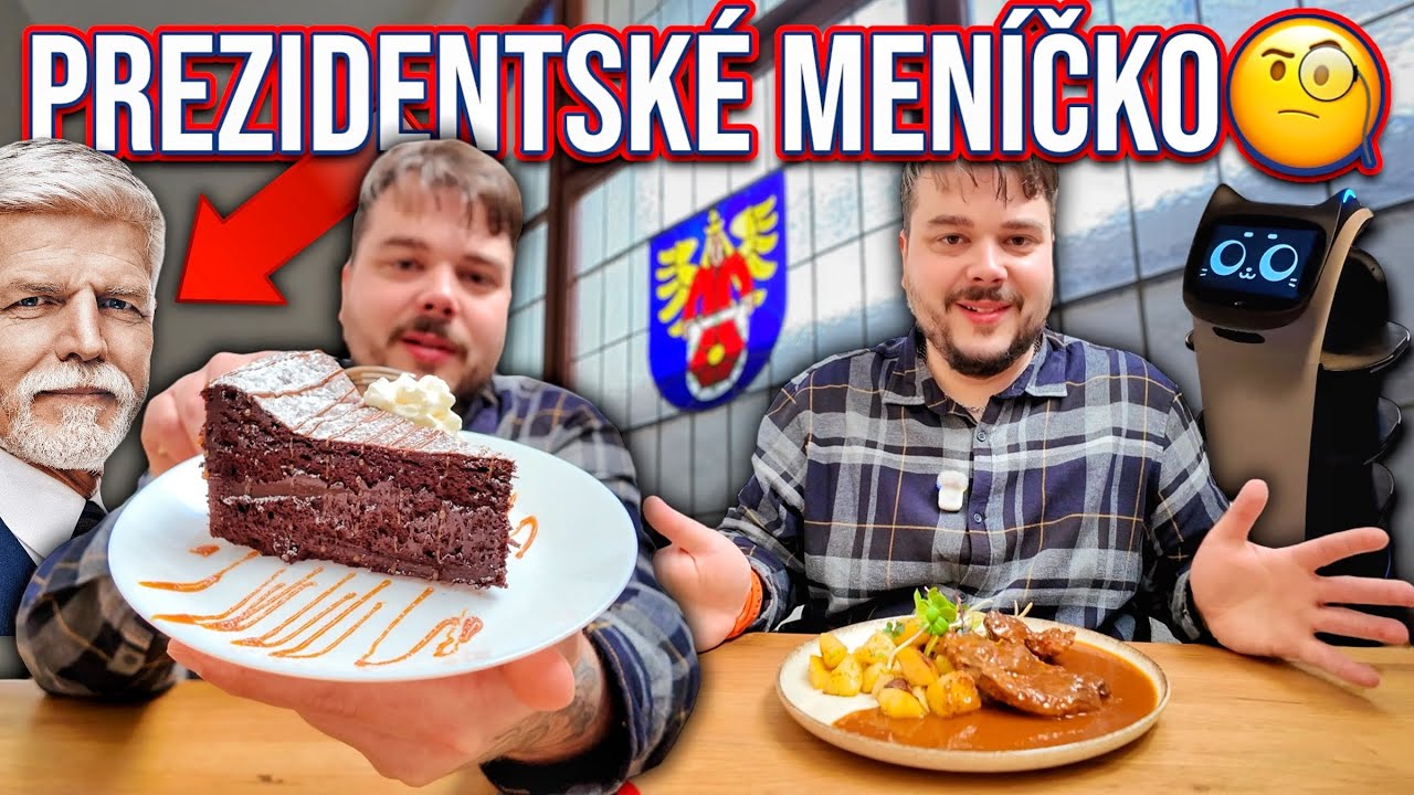 TADY SI POCHUTNAL PREZIDENT👑OBSLUHUJE TU ROBOT😱ŽÁDNÉ SCI-FI, ALE RESTAURACE NA RADNICI😉VÝBORNÉ MENU🤩