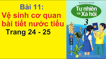 Tự Nhiên Xã Hội Lớp 3 Bài 11 – Vệ Sinh Cơ Quan Bài Tiết Nước Tiểu – Trang 24 – 25