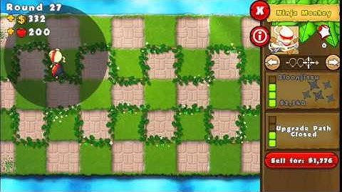 BTD5 Ninja Monkey only