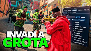 INVADI A GROTA SOZINHO COM MOD MENU NO GTA RP