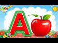 A is for Apple 🍎 | ABC Phonics Song for Kids | Learn Alphabet A to Z | Nursery Rhymes