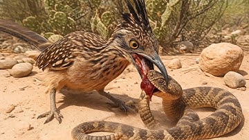 Speed vs Venom | The Roadrunner’s Fierce Battle with the Serpent