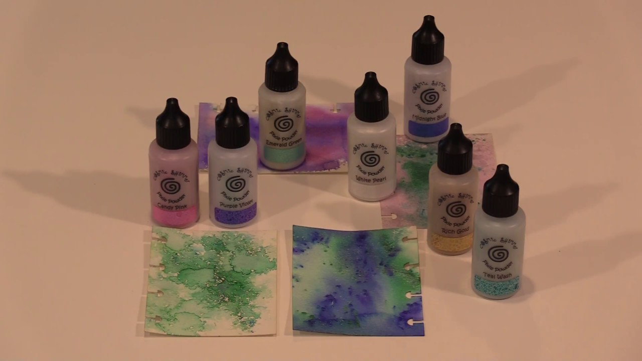 Working With Cosmic Shimmer Iridescent Watercolor Paint by Joggles.com 
