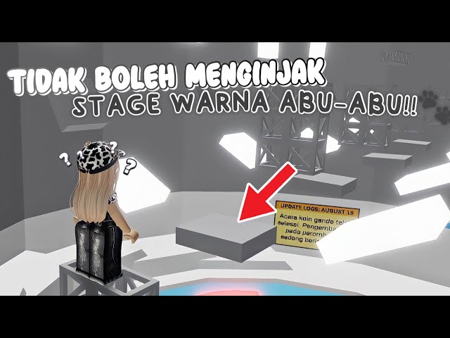 GA BOLEH INJAK STAGE WARNA ABU-ABU??!😬😨 Main 3 Tower di Tower Of Misery!🗼| Roblox Indonesia🇮🇩 | class=