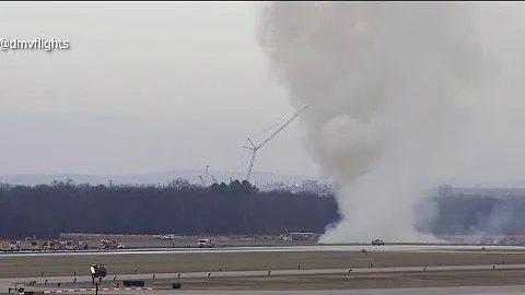 Plane engine failure sparks runway brush fire at Dulles | NBC4 Washington