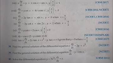 RD SHARMA EX 21.10  Q37 TO Q42 SOLUTION OF DIFFERENTIAL EQUATION CHAPTER 21 FOR CLASS 12(PART5)