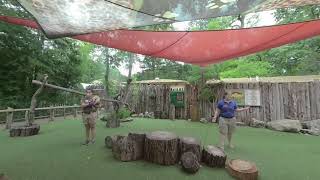 anteater show at the Dallas Zoo