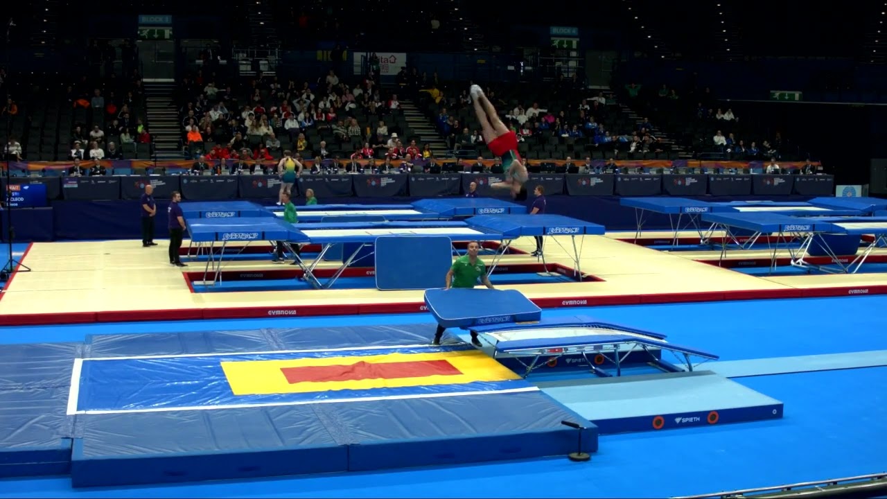 Youtube video: CABRAL Diogo (POR)_M_2023 Trampoline Worlds_Qualification_Double Mini_R2