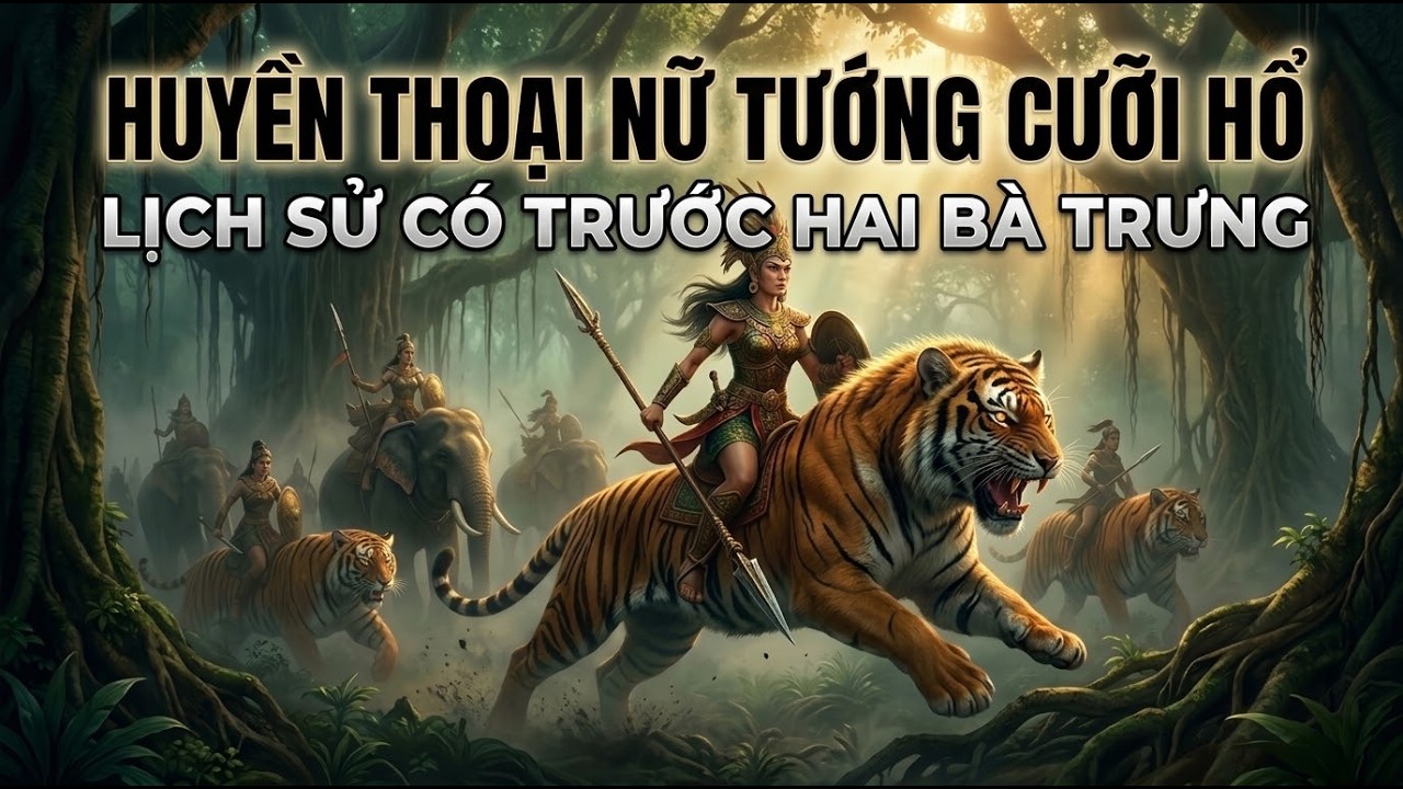 Bí Ẩn Nữ Tướng Cưỡi Cọp Xuất Hiện Trước Hai Bà Trưng