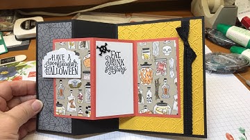 Double Z fold Halloween Card