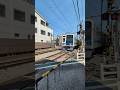 【踏切ASMRカンカン警報機音】池袋第5号を西武6000系電車6157Fが通過します。 Japanese Railroad Crossing #shorts