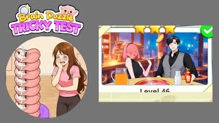 Brain Puzzle Tricky Test Level 46 Solution Walkthrough 