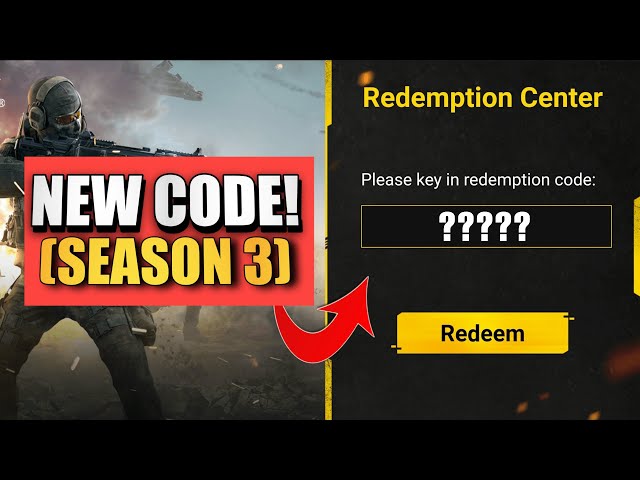 Season 7 New Redeem Code, 3 New Redeem Code Cod mobile