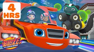 4 HOUR MARATHON of Blaze's Best Transformations, Missions & More! | Blaze and the Monster Machines