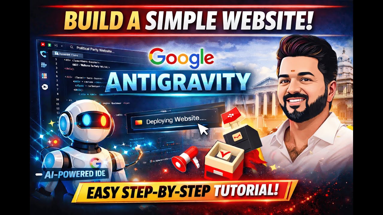 Build a Simple Website Using Antigravity 🤖 | AI Website Development ...