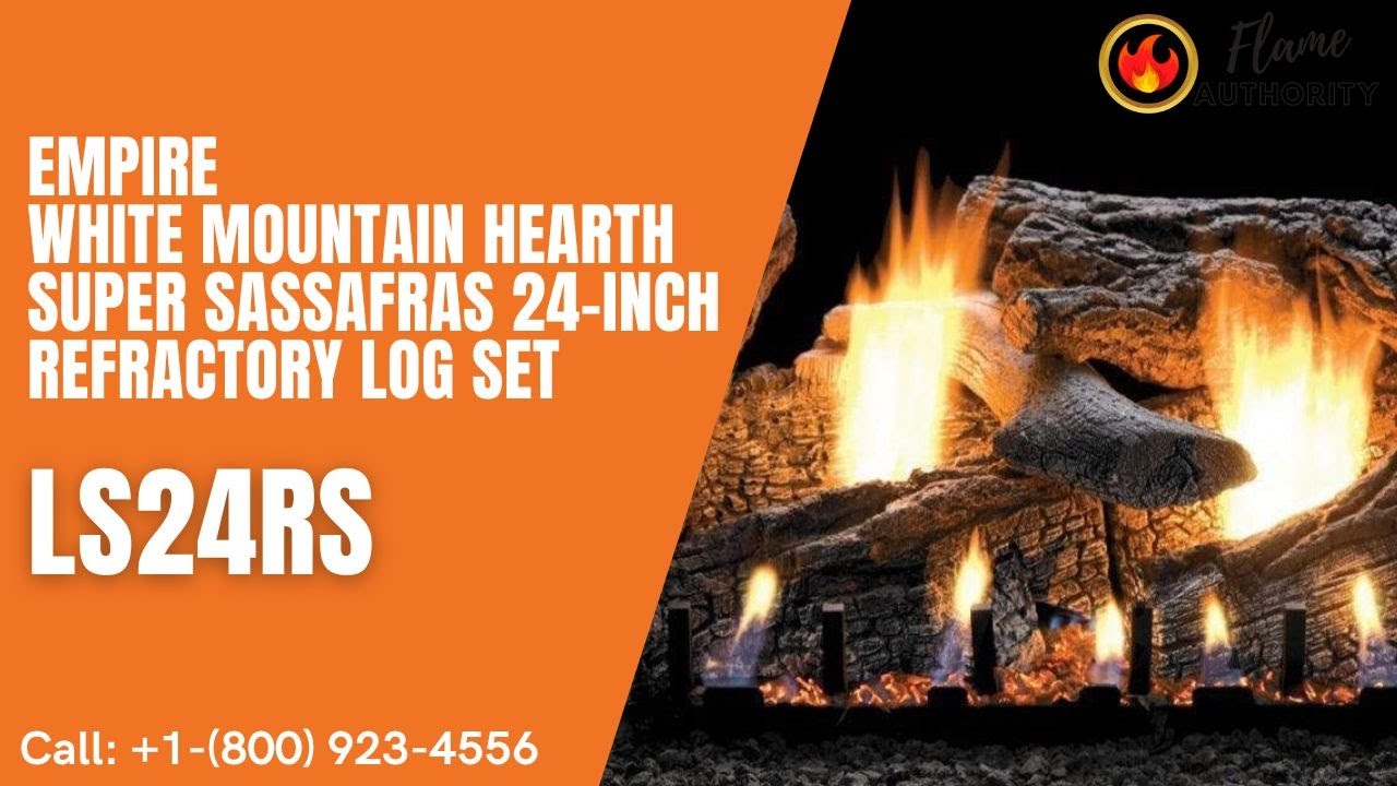 Empire White Mountain Hearth Super Sassafras 24-inch Refractory Log Set LS24RS