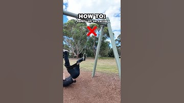 HOW TO: Safely sit on a swing