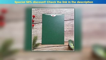Get Green Pearl Wedding Invitations Envelope, Sturdy Pocket, Personalized Invitation, RSVP Printing