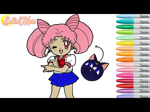 sailor-moon-coloring-book-pages-chibiusa-rainbow-splash-rscb-anime-speed-coloring-copic-markers-luna