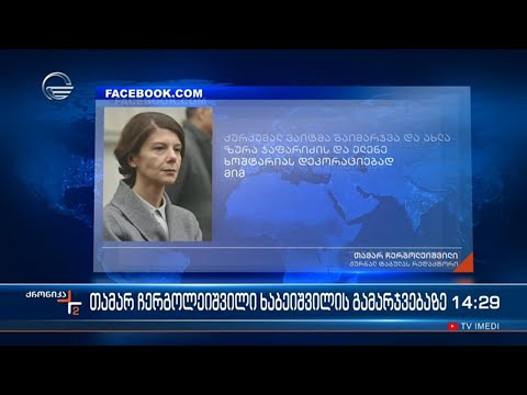 \"ნაციონალური მოძრაობის\"  შიდაპარტიულ არჩევნებს თამარ ჩერგოლეიშვილი გამოეხმაურა