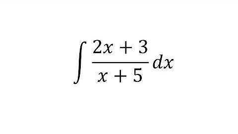 integral of 2x + 3 / x + 5 dx