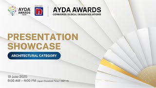 AYDA Awards 2024/25 International Finale | Architectural Category Presentations & Judging