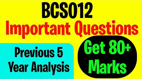 IMPORTANT QUESTIONS FOR BCS012 (MATHS) | BCS-012 Important Questions • IGNOU BCA bcs-12
