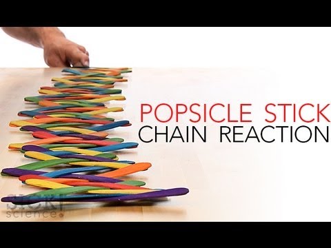 Popsicle Stick Chain Reaction - sairasta tiedettä! #144