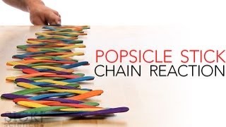 Popsicle Sticks Chain Reaction - Energy Experiment