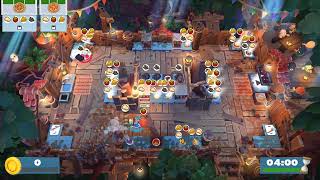 Overcooked 2 Campfire Cook Off lvl 1-3, 2 players co-op, 4 starts, 2432, PL