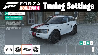 Forza Horizon 4 EXR Bowler A Class Tune Settings Seasonal