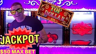 High Limit Double Top Dollar Slot Machine HANDPAY JACKPOT - $50 Max Bet | Lock It Link Slot BIG WIN