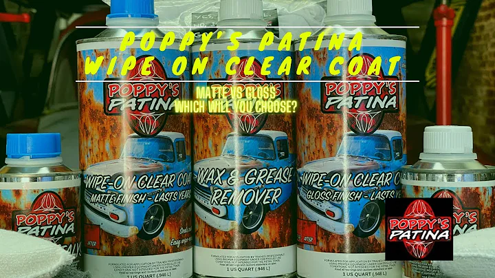 @poppyspatina Wipe on Clear Coat: MATTE VS GLOSS