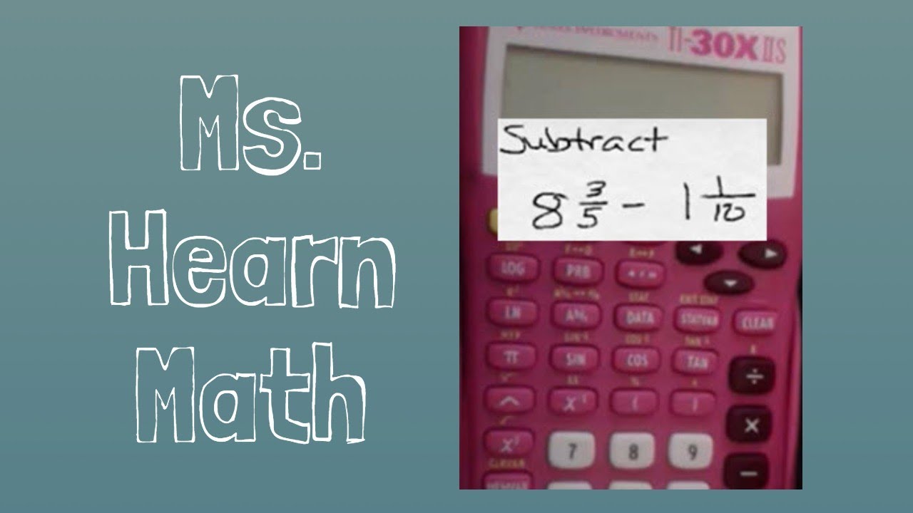 Add or Subtract Mixed Numbers with a Calculator - YouTube